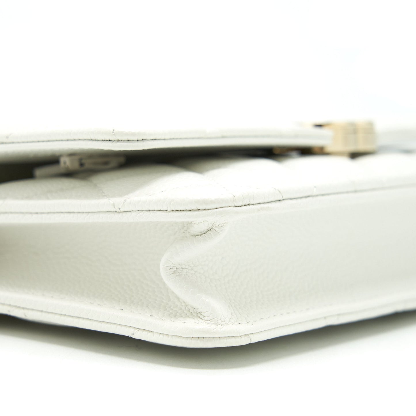 Chanel 21C Wallet On Chain Limit Edition Caviar White LGHW