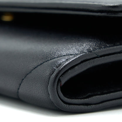 Chanel 19 Flap Wallet Lambskin Black GHW