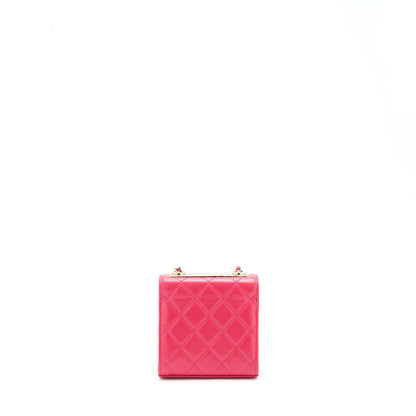 Chanel Mini Trendy CC Wallet On Chain Lambskin Pink LGHW