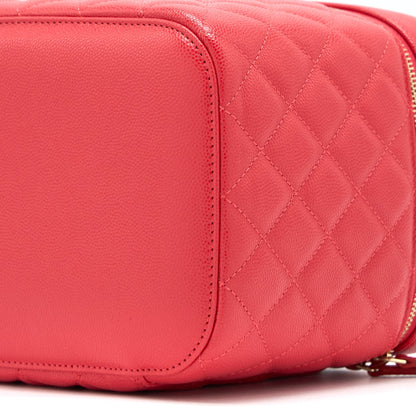 Chanel Top Handle Vanity Case Caviar Red LGHW