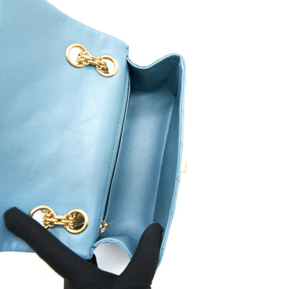 Chanel Mini 2.55 Reissue Flap Bag Light Blue Calfskin GHW