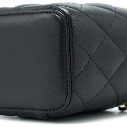 Chanel Pearl Crush Mini Vanity Lambskin Black GHW