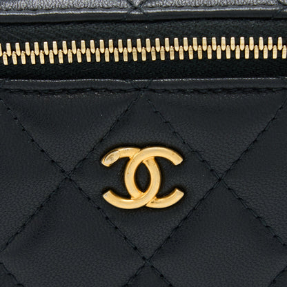 Chanel Pearl Crush Mini Vanity Lambskin Black GHW