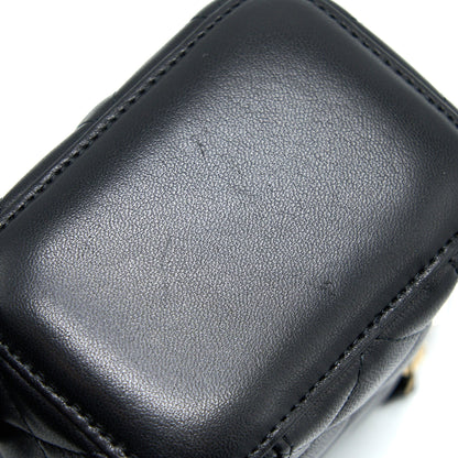Chanel Pearl Crush Mini Vanity Lambskin Black GHW