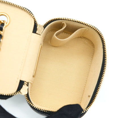 Chanel Pearl Crush Mini Vanity Lambskin Black GHW