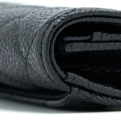 Chanel Classic Flap Card Holder Caviar Leather Black LGHW