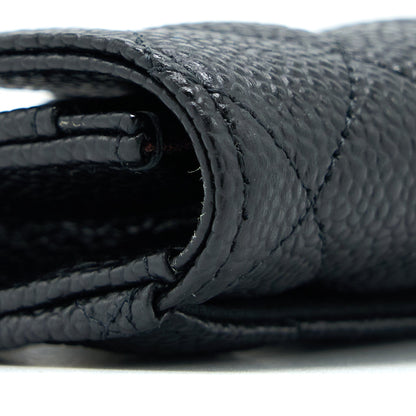 Chanel Classic Flap Card Holder Caviar Leather Black LGHW