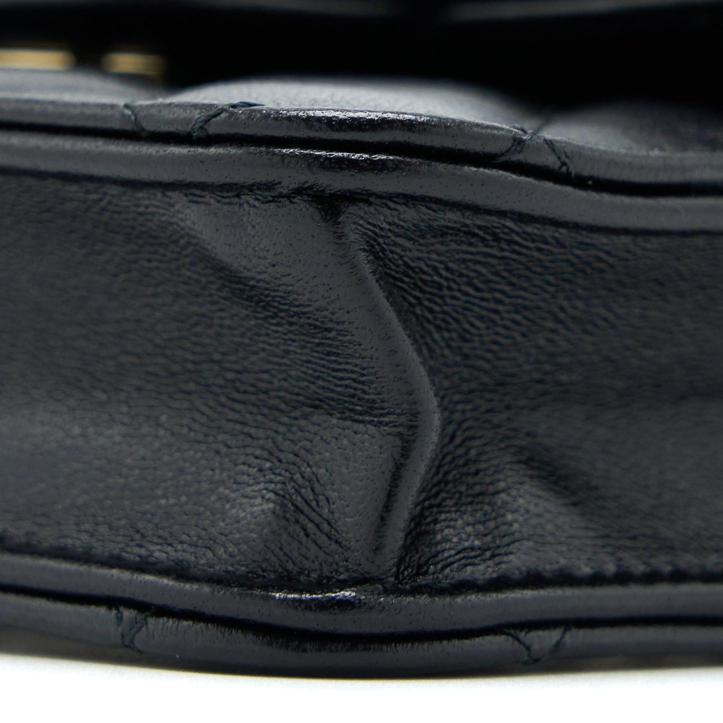 Chanel Mini Top Handle Flap Bag Lambskin Black LGHW