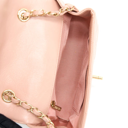 Chanel Seasonal Flap Bag Aged Calfskin Pink LGHW