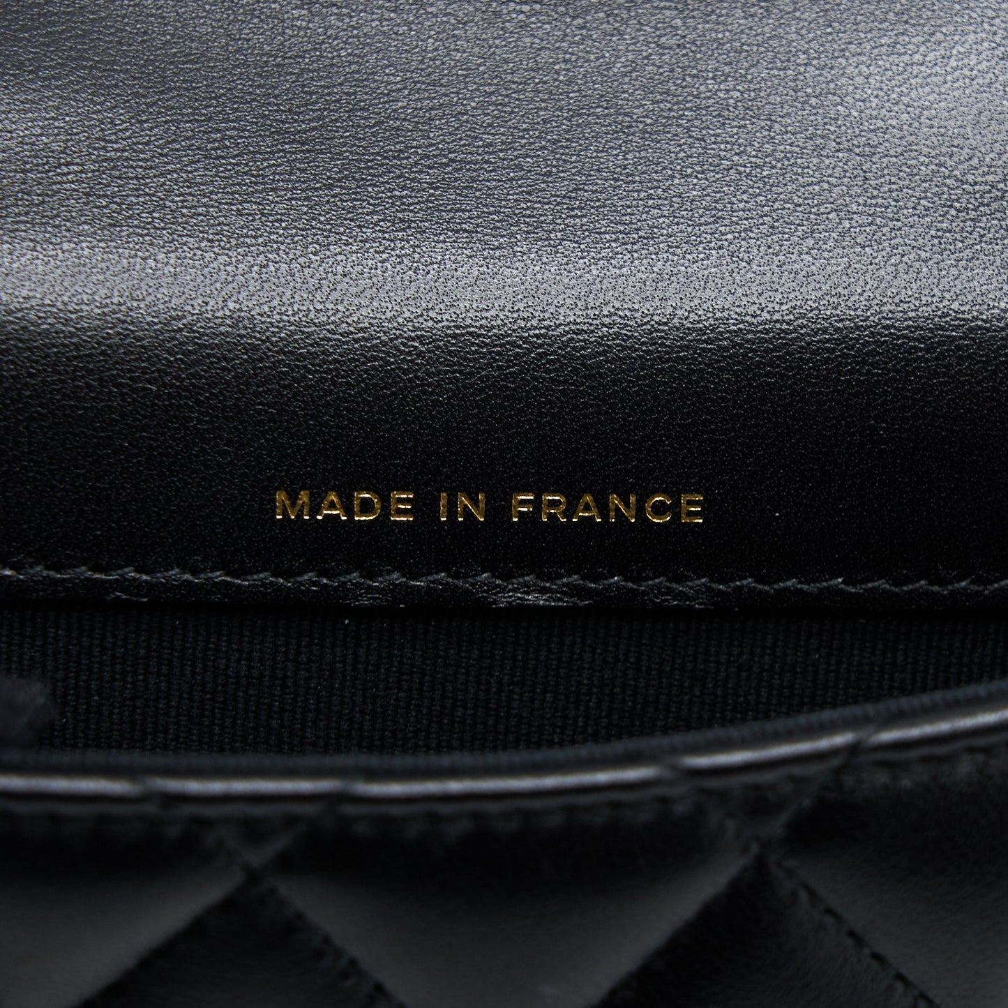 Chanel Mini Top Handle Flap Bag Lambskin Black LGHW