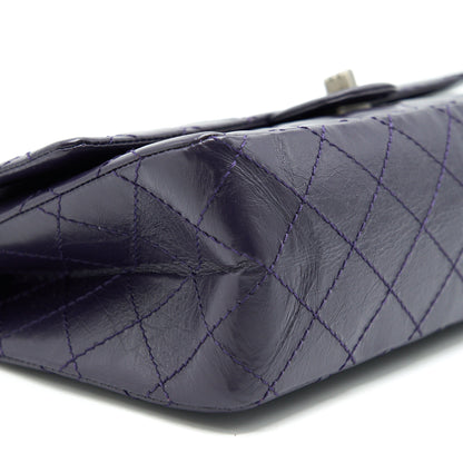 Chanel Reissue 226 in Dark Purple with silver ruthenium hardware