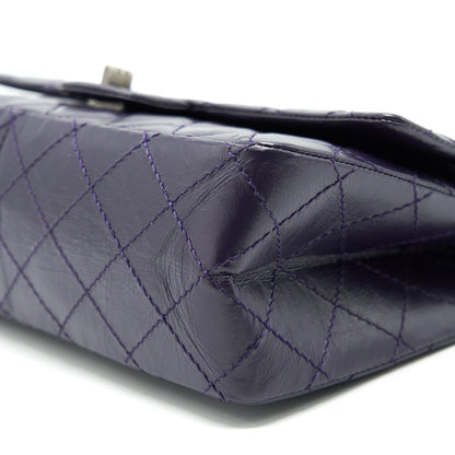 Chanel Reissue 226 in Dark Purple with silver ruthenium hardware