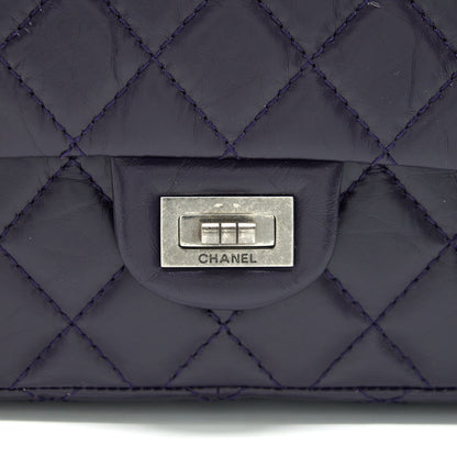 Chanel Reissue 226 in Dark Purple with silver ruthenium hardware