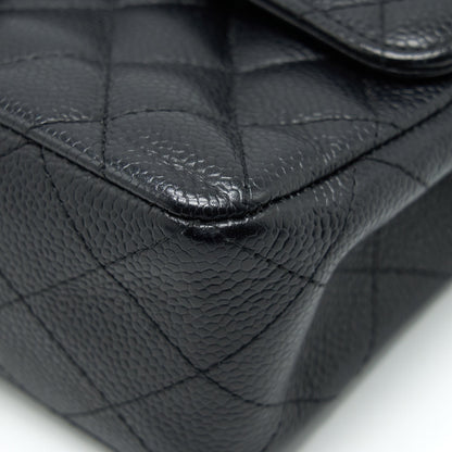 Chanel Small Classic Double Flap Bag Black Caviar SHW