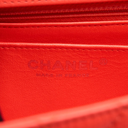 Chanel Mini 2.55 reissue flap bag Hot Orange SHW