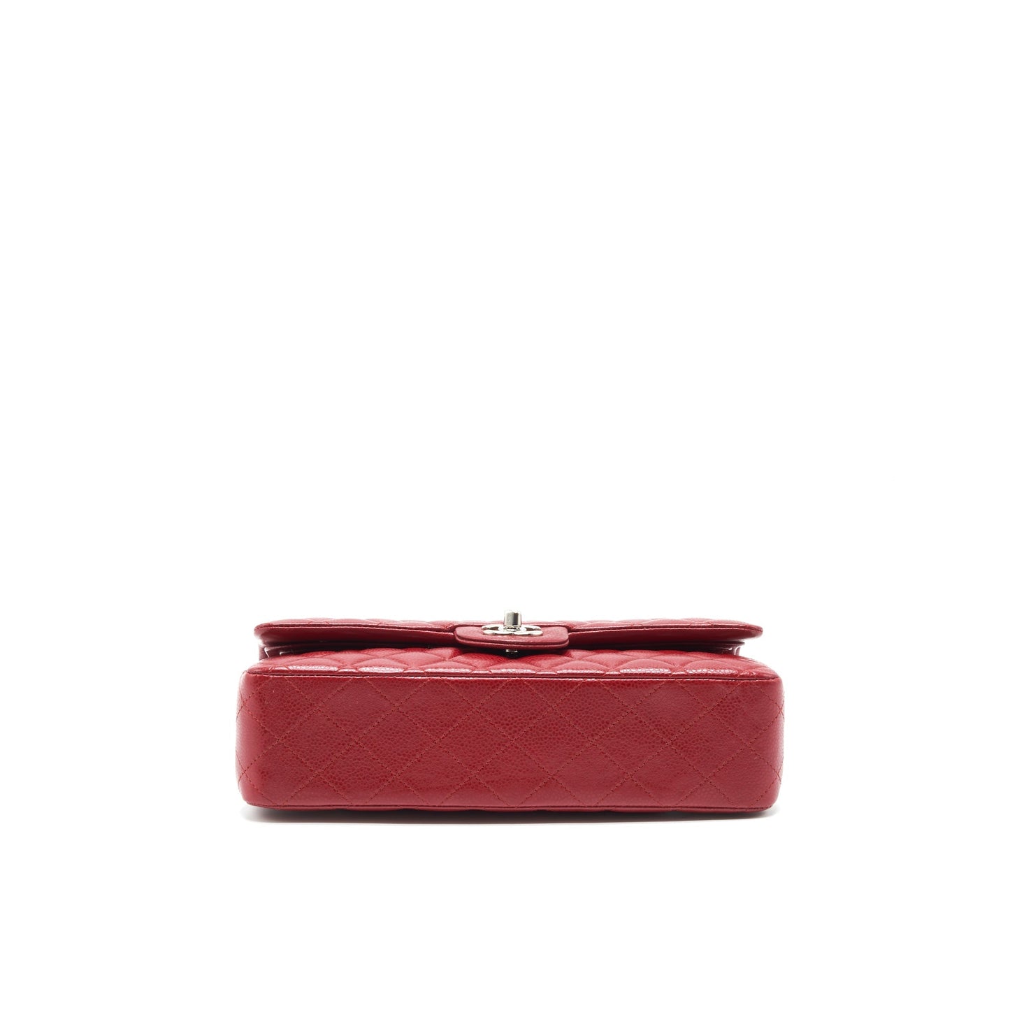 Chanel Medium Classic Double Flap Bag Caviar Red SHW