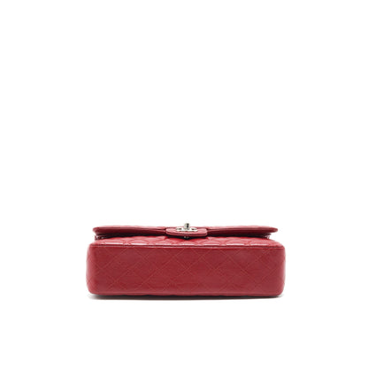 Chanel Medium Classic Double Flap Bag Caviar Red SHW
