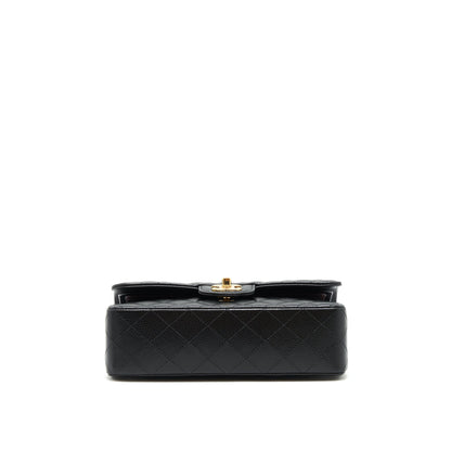 Chanel Small classic double Flap bag Caviar black GHW (microchip)