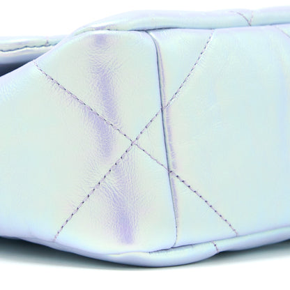 Chanel Small 19 Bag Goatskin Iridescent Purple Multicolour Hardware (Microchip)