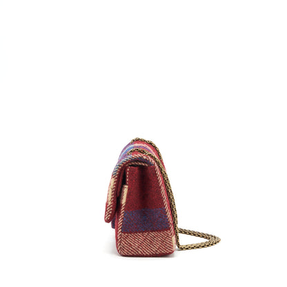 Chanel 2.55 226 Reissue Double Flap Bag Fabric Multicolour Gold Hardware