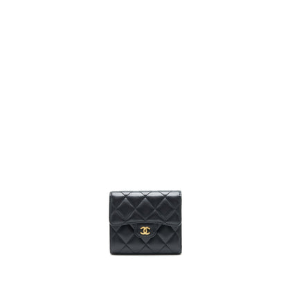 Chanel Classic Flap Wallet Lambskin Black GHW