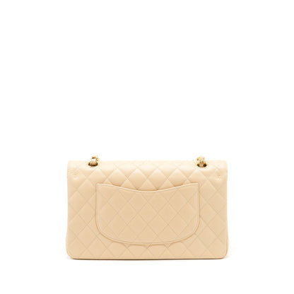 Chanel Classic Double Flap Bag Caviar Beige GHW