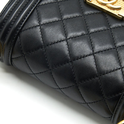 Chanel Boy Extra Mini Lambskin in Black GHW