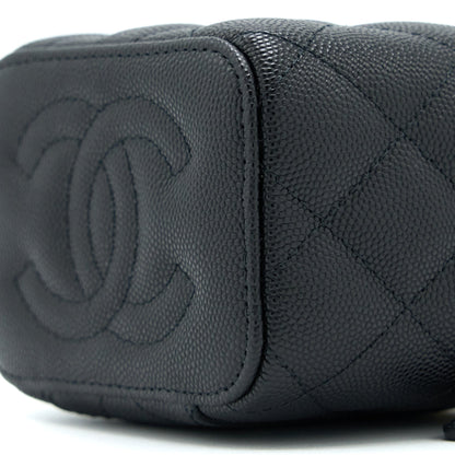 Chanel Mini Vanity with Chain Caviar Black LGHW