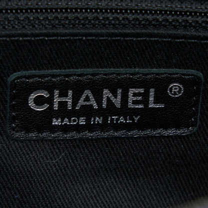 Chanel Seasonal Signal Flap Bag Caviar Blue Ruthenium Hardware