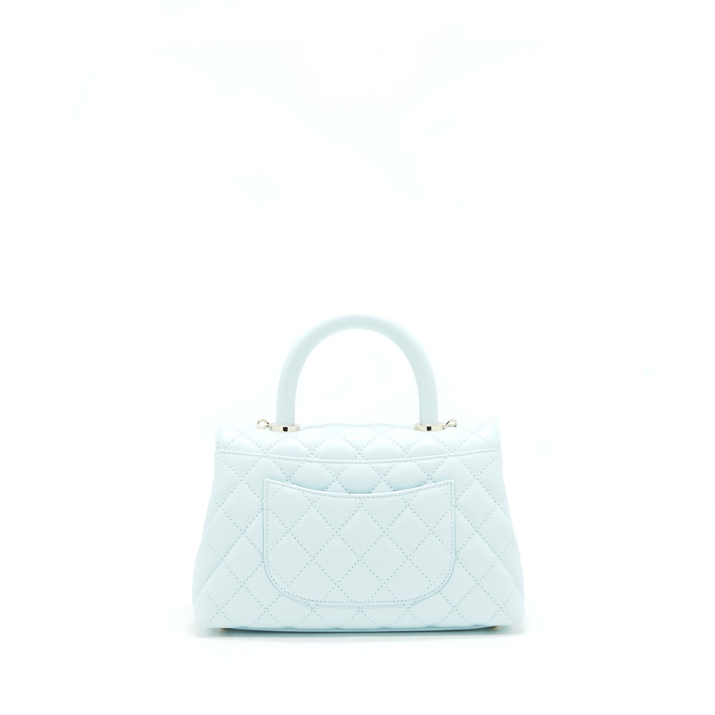 Chanel 21K Baby Blue Coco handle Small (old mini) 24cm LGHW