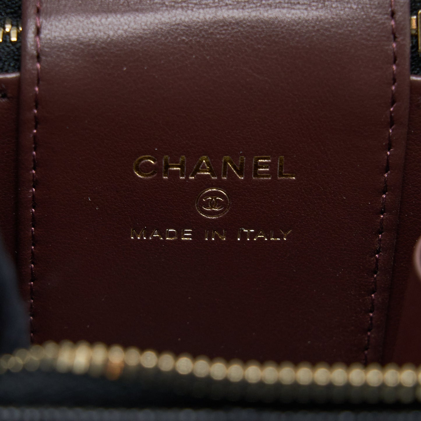 Chanel Mini Vanity with Chain Caviar Black LGHW