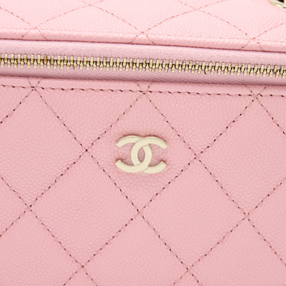 Chanel Long Vanity With Chain Caviar Pink LGHW