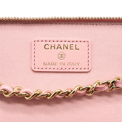 Chanel Long Vanity With Chain Caviar Pink LGHW