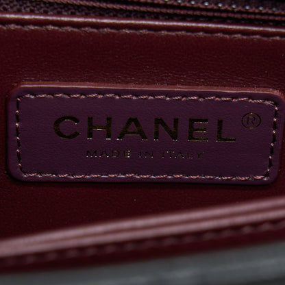 Chanel Small Coco Handle Caviar Black LGHW (Microchip).