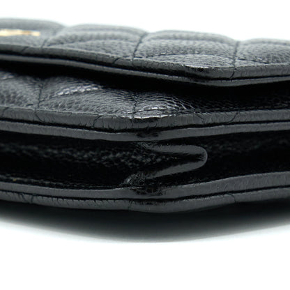 Chanel Classic Wallet On Chain Caviar Black GHW