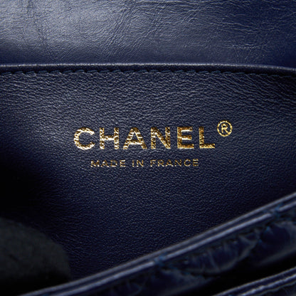 Chanel 2.55 Reissue Mini Waist Belt Bag Aged Calfskin Navy GHW
