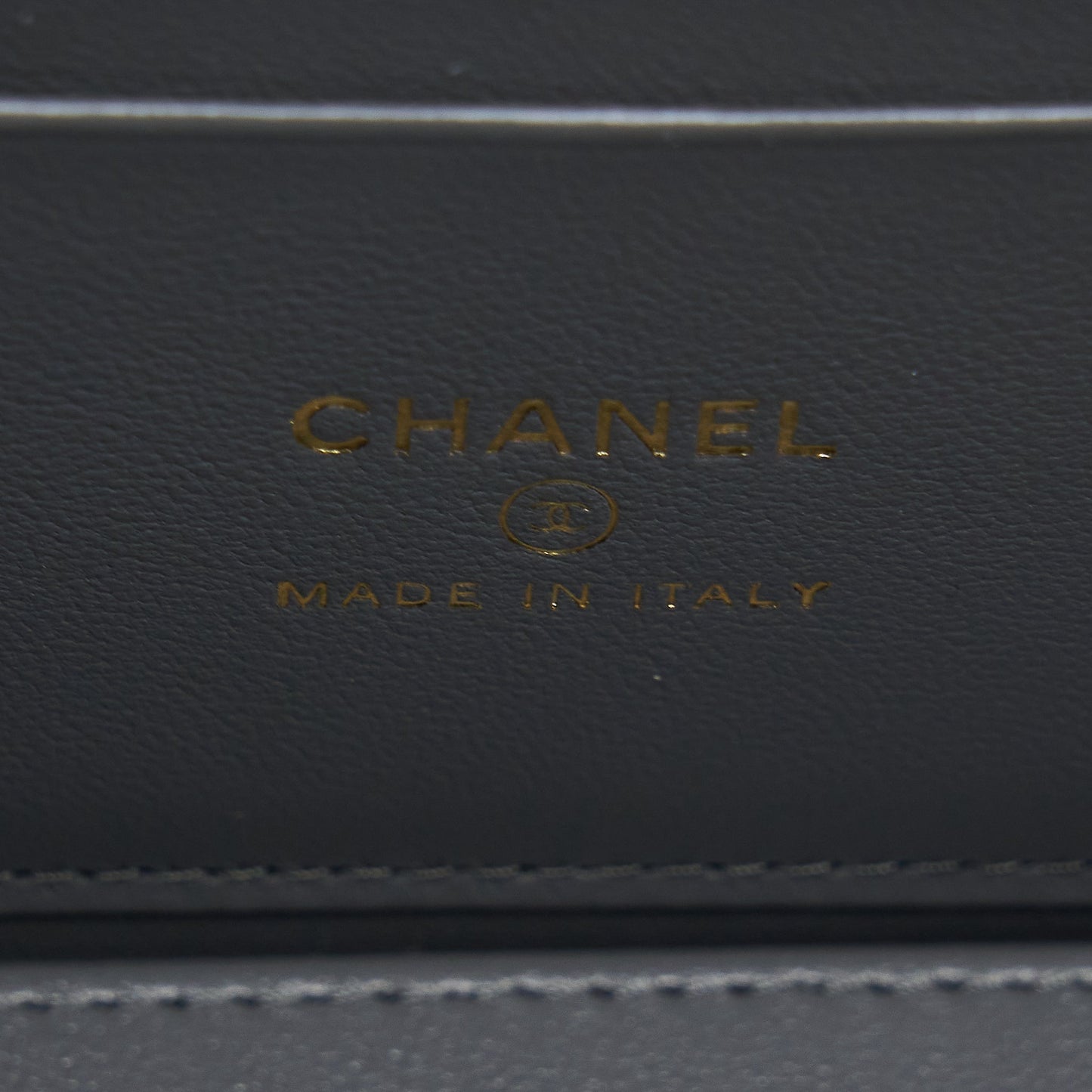 Chanel 22A Top Handle Long Vanity With Chain Lambskin Grey LGHW