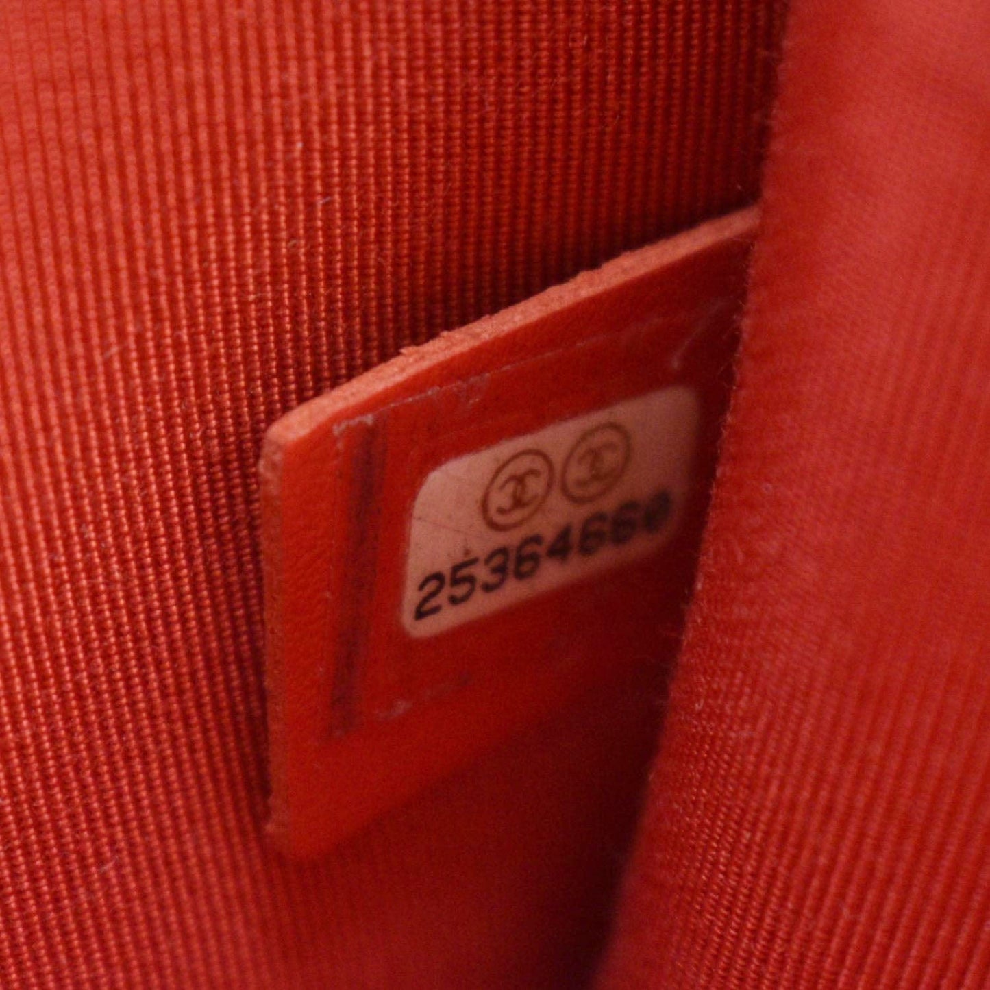 CHANEL CC Box Flap Quilted Leather Shoulder Bag Red