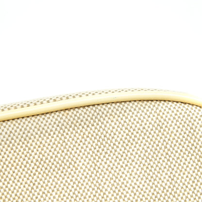 Chanel Beige Quilted Canvas No.5 Camellia Flap creamy Shoulder Bag