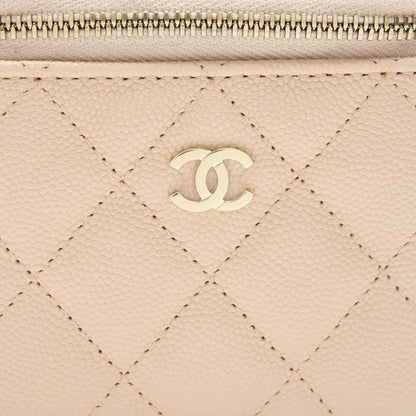 Chanel Mini Vanity Light Beige Caviar GHW