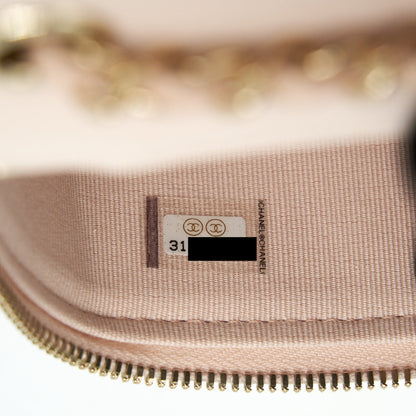 Chanel Mini Vanity Light Beige Caviar GHW
