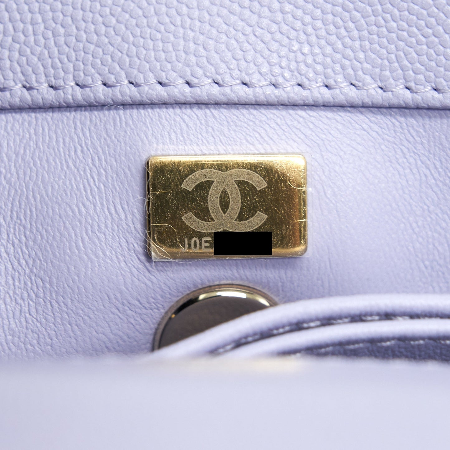 Chanel 21K lilac / Light Purple Coco Handle Small (old mini 24mm) LGHW