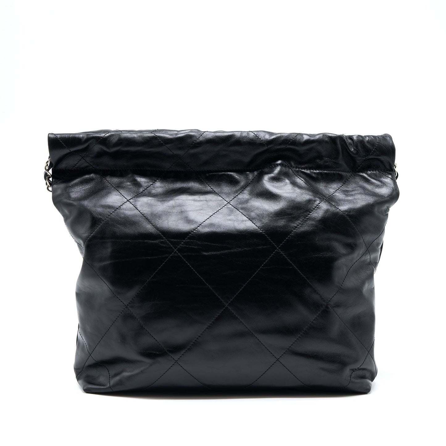 Chanel Small 22 Bag Calfskin Black SHW(Microchip)
