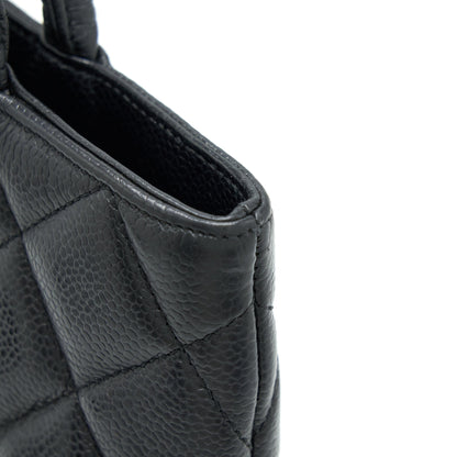 Chanel Vintage Medallion Tote Bag Caviar Black GHW