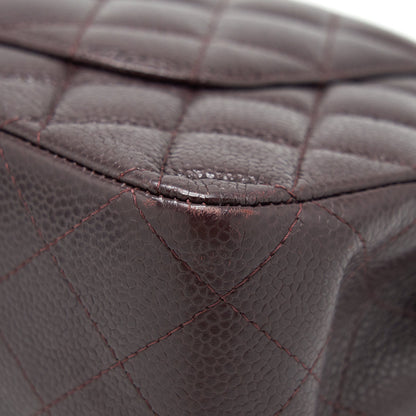 Chanel Medium Classic double Flap bag Caviar Burgundy SHW