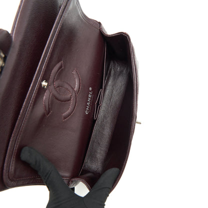 Chanel Medium Classic double Flap bag Caviar Burgundy SHW