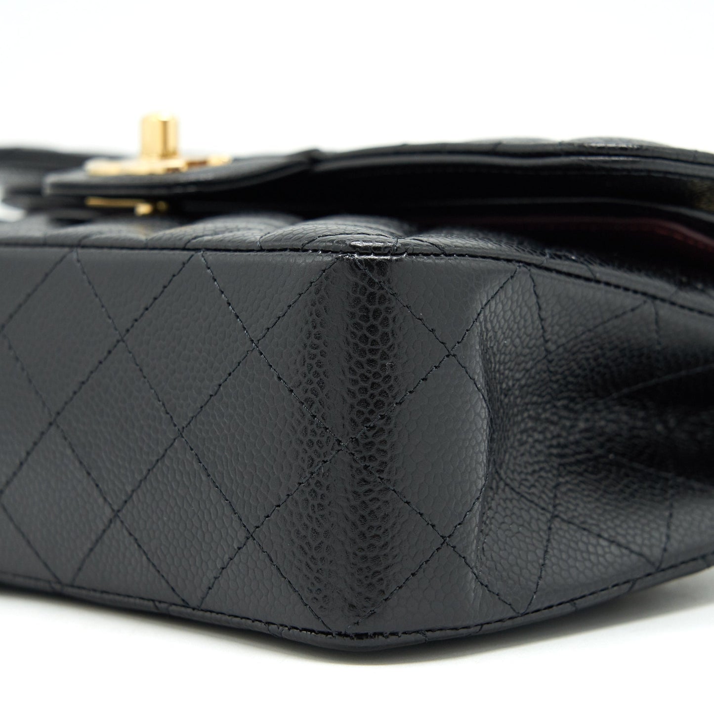 Chanel Small classic double Flap bag Caviar black GHW (microchip)