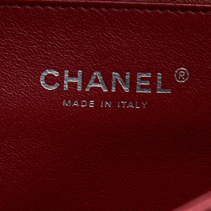 Chanel Classic Timeless Flap Clutch with Chain Caviar Red SHW