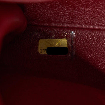 Chanel Classic Timeless Flap Clutch with Chain Caviar Red SHW