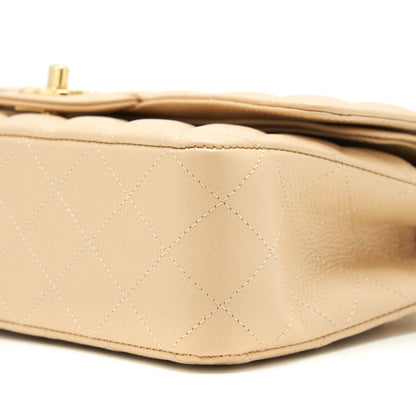 Chanel Classic Double Flap Bag Caviar Beige GHW